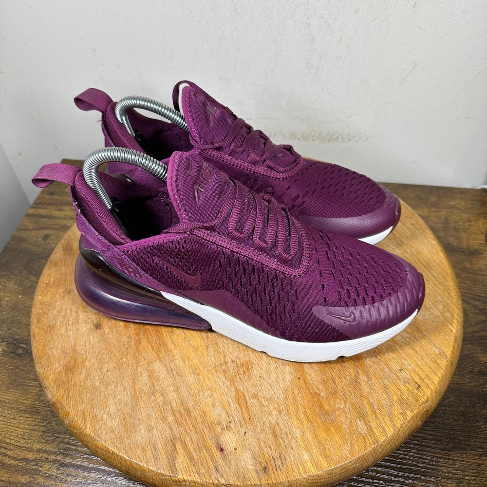 Nike Air Max 270 Womens 8.5 Plum Red Running Shoes AV7910-600